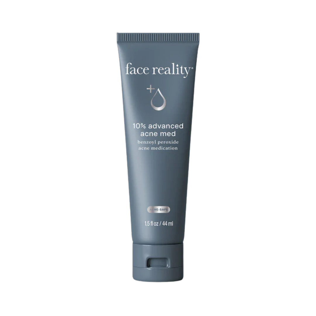 Tube of 'face reality' 10% advanced acne med 